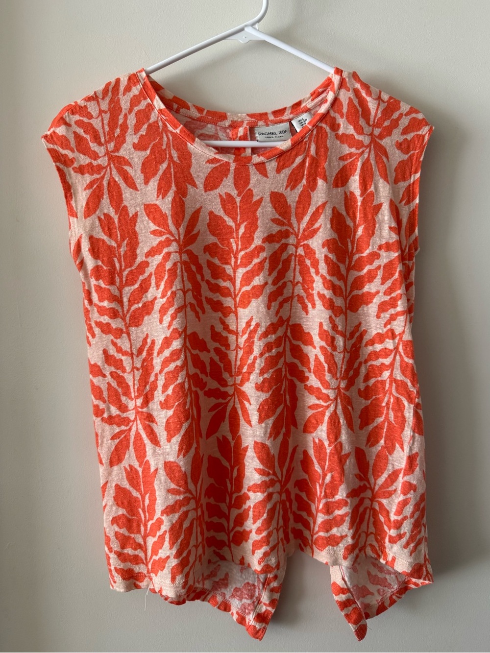 Rachel Zoe Linen Button Detail Tee